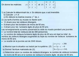 Les matrices: exercice avec correction détaillée sur les matrices