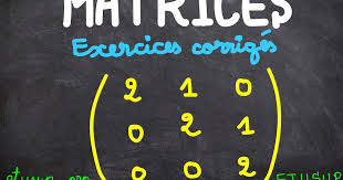 Exercice corrigé sur les matrices