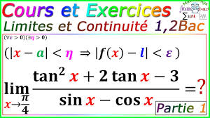 Résumé de cours de maths Tle : LIMITES ET CONTINUITE