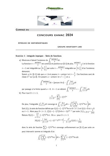 EAMAC Corrigé Maths concours EAMAC 2024 BY TEHUA