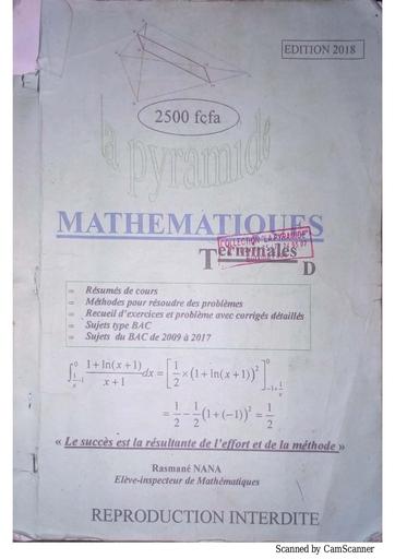 Maths Tle LA PYRAMIDE by Tehua