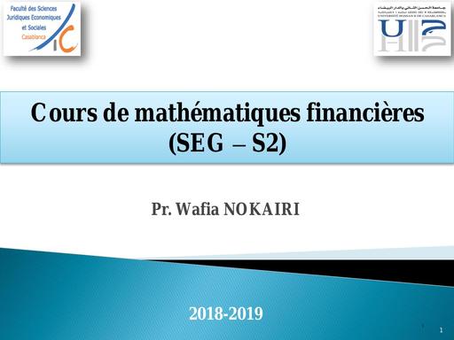 Cours Maths Financières S2 by Tehua