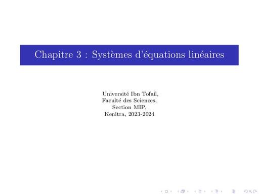 Sup Chapitre 3 Systemes by Tehua