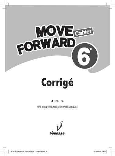 MOVE FORWARD 6e Corrigé by Tehua