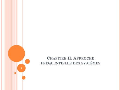 Chap2   Aproche Frequentielle des systèmes