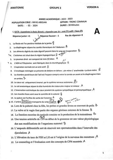 INFAS Anatomie physiologie s2 BY TEHUA