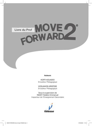 Anglais MOVE FORWARD 2nde Corrigé edition Vallesse by Tehua