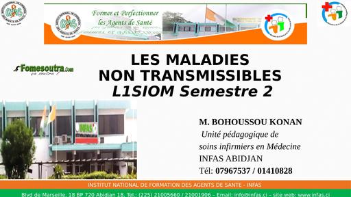 COURS LES MALADIES NON TRANSMISSIBLES by TEHUA