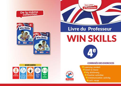 Anglais mon cahier d'habileté 4e Win Skills Corrigé by Tehua