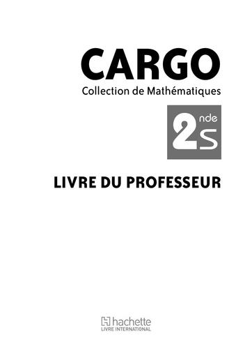 Cargo maths 2nde guide