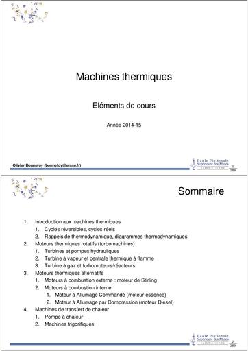 Machines Thermiques EMSE by Tehua