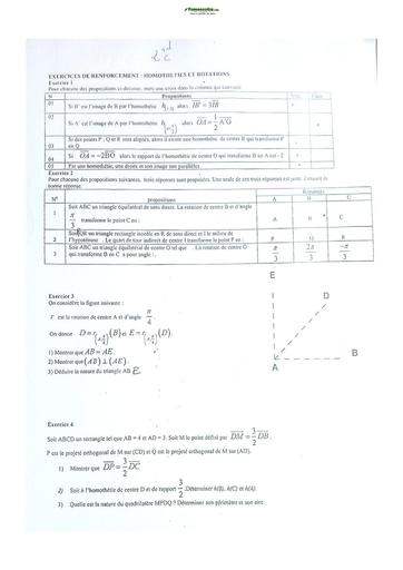 Sujet de Mathématiques Seconde C Lycée Classique Abidjan 2022-2023