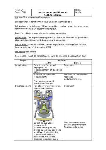 Fiche initiation scientifique et technologie by Tehua