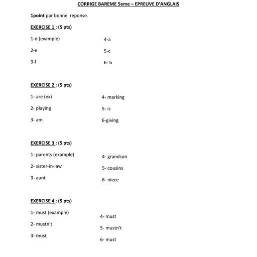 Composition generale Decembre 2024 UP 13 ADAMA SANOGO BAREME ANGLAIS 5ieme (2) by Tehua