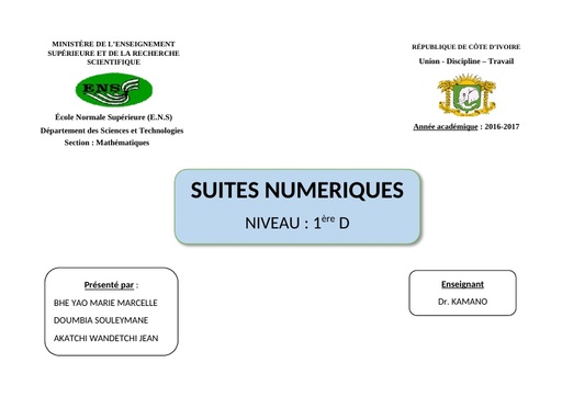 Fiche de cours 1ière D ETUDE ET REPRESENTATION GRAPHIQUE D'UNE FONCTION ENS by Tehua