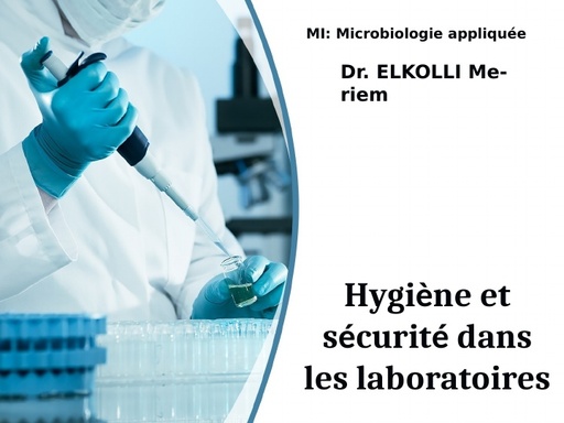 Hygiène et sécurité aux laboratoires S1 by Tehua