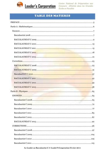 BAC Tle C Maths PC sujet corrigé Cam Leader's corporation by Tehua