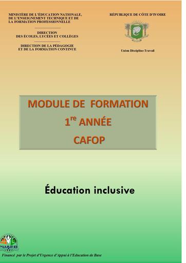 Cafop Module de formation 1iere année by Tehua