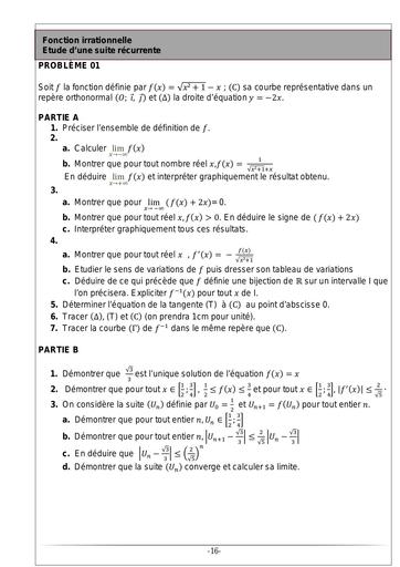 50 problemes du moment Maths Tle C by Tehua