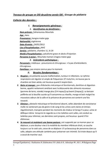 Trvail de groupe DSI PEDIATRIE (Enregistré automatiquement) by TEHUA