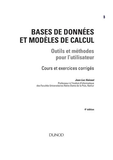 Bases de donnees et modeles de calcul libre by Tehua