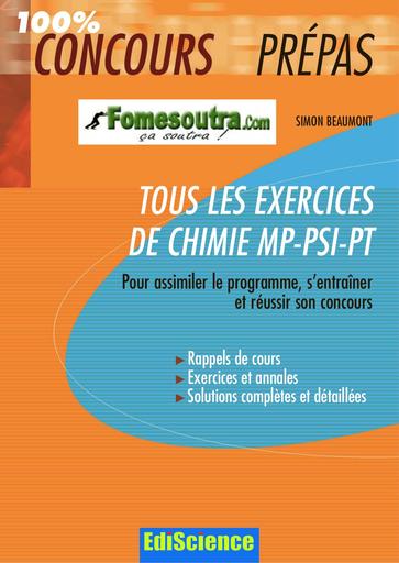 Tous les exercices de Chimie MP PSI PT