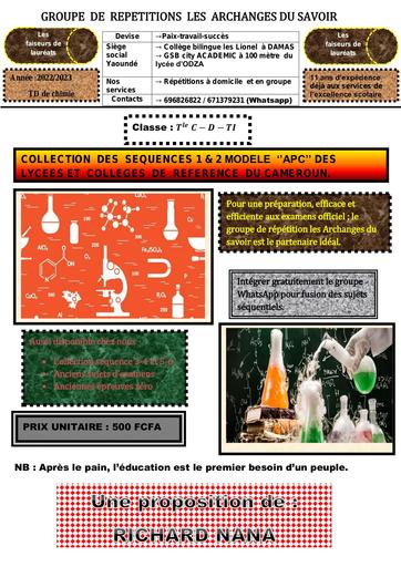 FAX COMPILE CHIMIE Tle C et D by Tehua