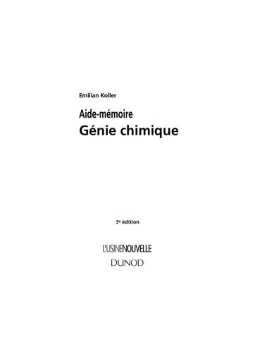 Aide memoire de genie chimique by Tehua