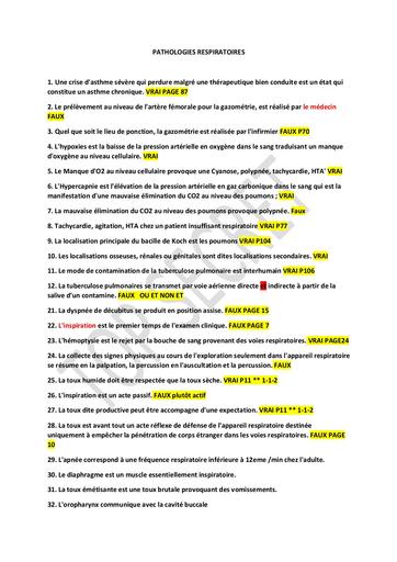 INFAS TD PATHOLOGIES RESPIRATOIRES BY TEHUA