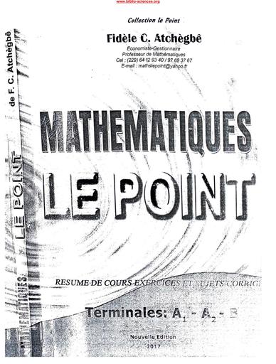 LE POINT MATHEMATIQUES Terminales A1, A2 et B by Tehua
