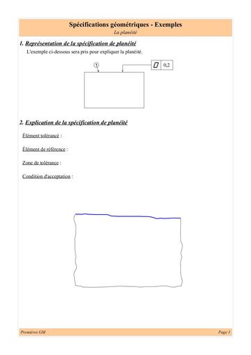 Specifications geometriques exemples eleve By Tehua