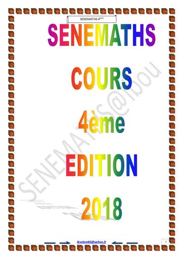 SENEMATHS 4ème by Tehua