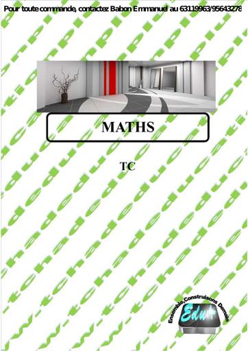 Super Cours de Maths Tle C by Tehua