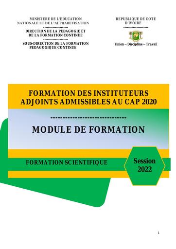 Cafop MODULE FORM SCIENT Formation IA 2022 1 by Tehua