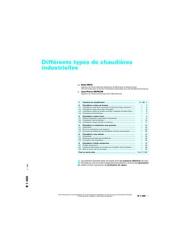 Intro differents type de chaudiere industrielle by Tehua