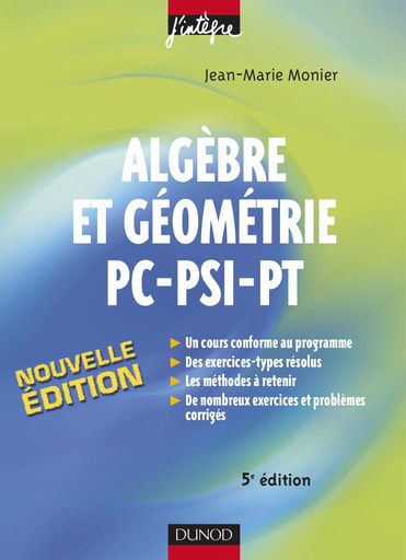 Algebre et Geometrie PC PSI PT