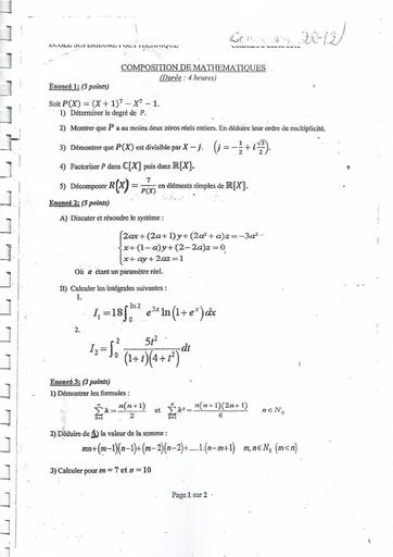 Concours ESP Mathématiques 2012 by Tehua