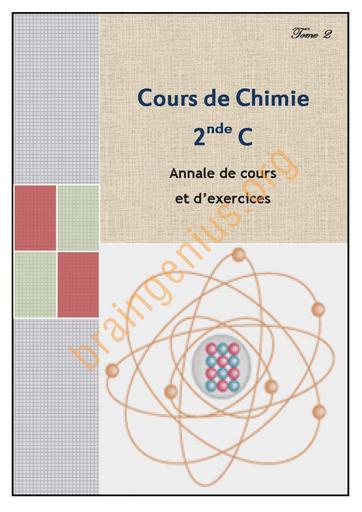 PC 2nde C Cours complet+ application by TEHUA