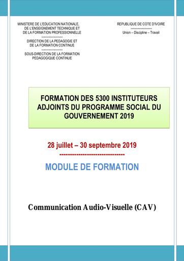 Cafop Module CAV IA Contractuels 2019 by Tehua