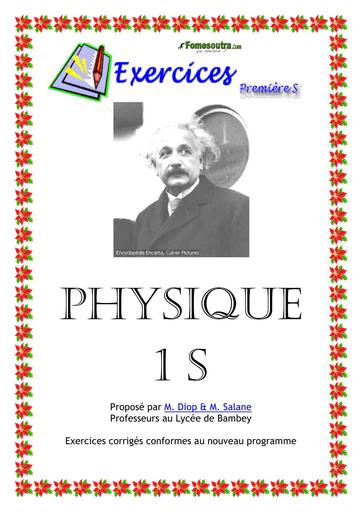 Fascicule Physique 1ière S2 (Original) Exercice corrigé by TEHUA