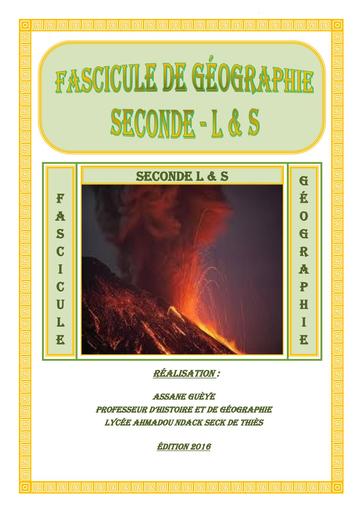 FASCICULE DE GEOGRAPHIE SECONDES L & S 1