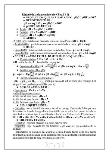 Résumé formules PC terminale D by Tehua