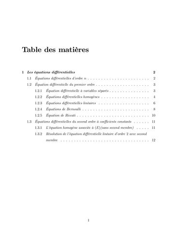 Sup Chapitre 4 Analyse 2, Equations Diff by Tehua