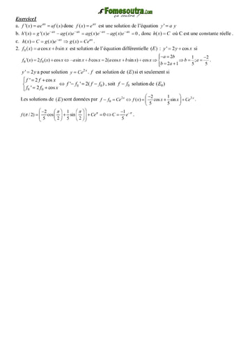 Corrigé TP(1) Equation différentielle BTS GO