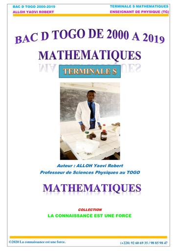 DOC BAC TOGO MATHS Anciens sujets