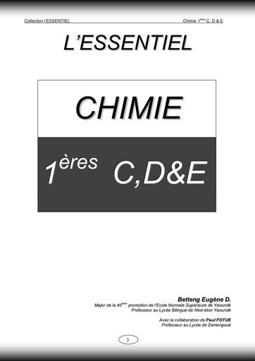 Bord Chimie 1ère C, D