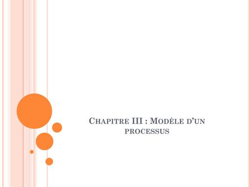 Chap3 Modele d'un processus