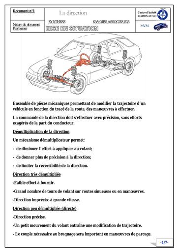 Cours auto direction by Tehua