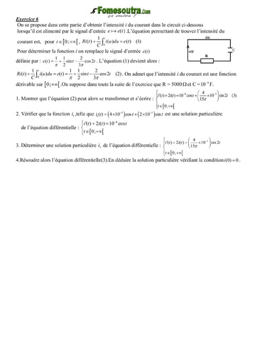 TP(6) Equation différentielle BTS GO