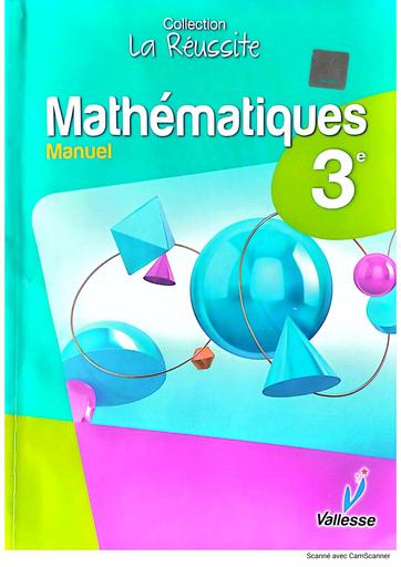 Collection la Réussite Manuel Maths 3ième édition Vallesse by Tehua